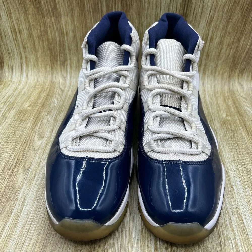 Nike Air Jordan 11 Retro Win Like 82 Men's Size 14 White Navy Blue 378037-123